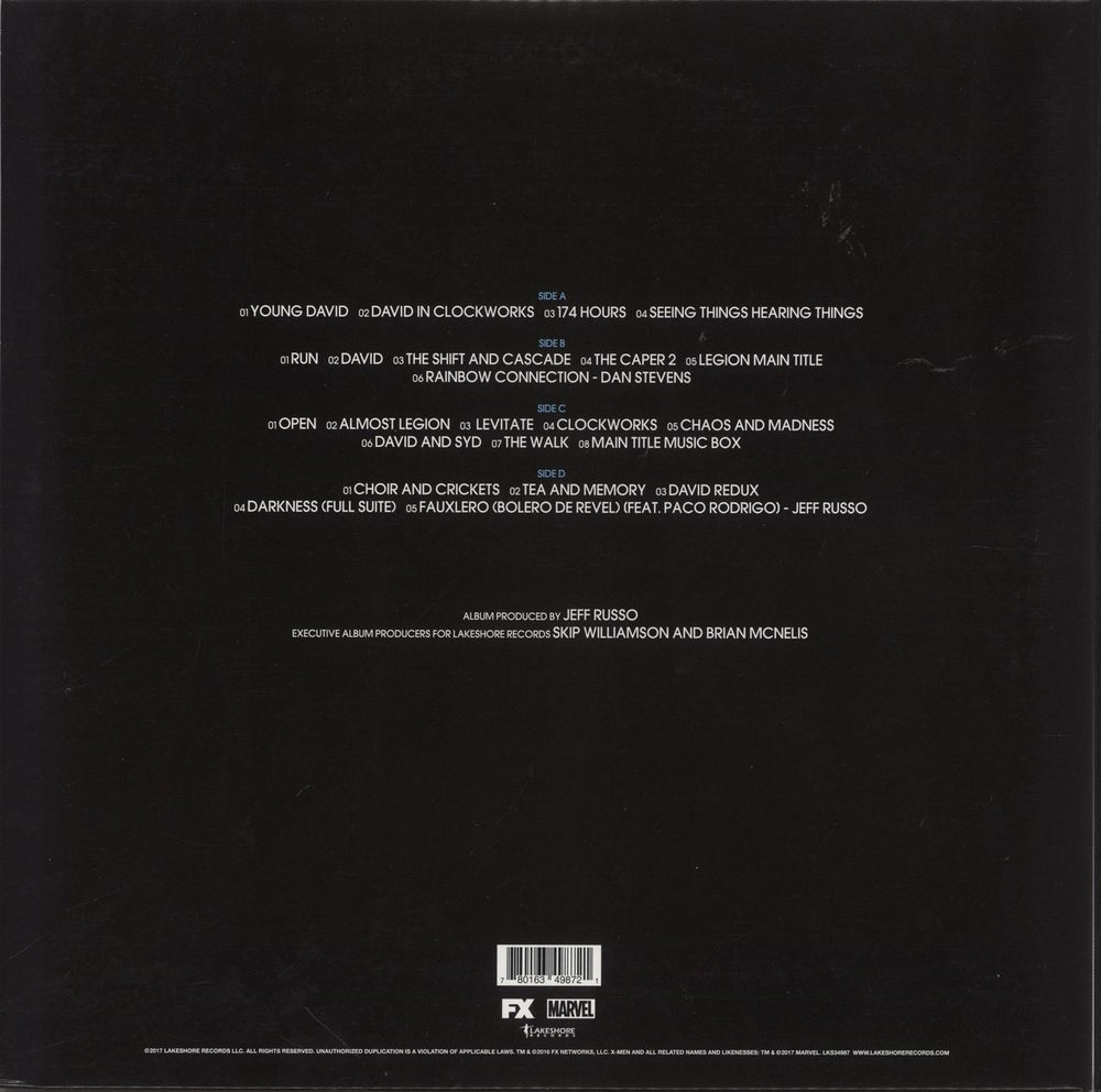 Original Soundtrack Legion - Blue/Purple/White Starburst Vinyl US 2-LP vinyl record set (Double LP Album) 780163498721