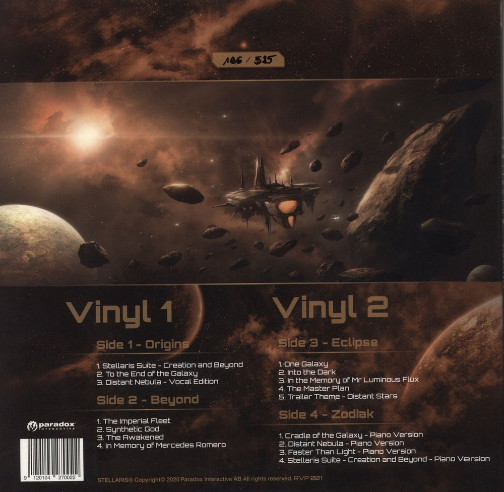 Original Soundtrack Stellaris Soundtrack UK 2-LP vinyl record set (Double LP Album) 9120104270022