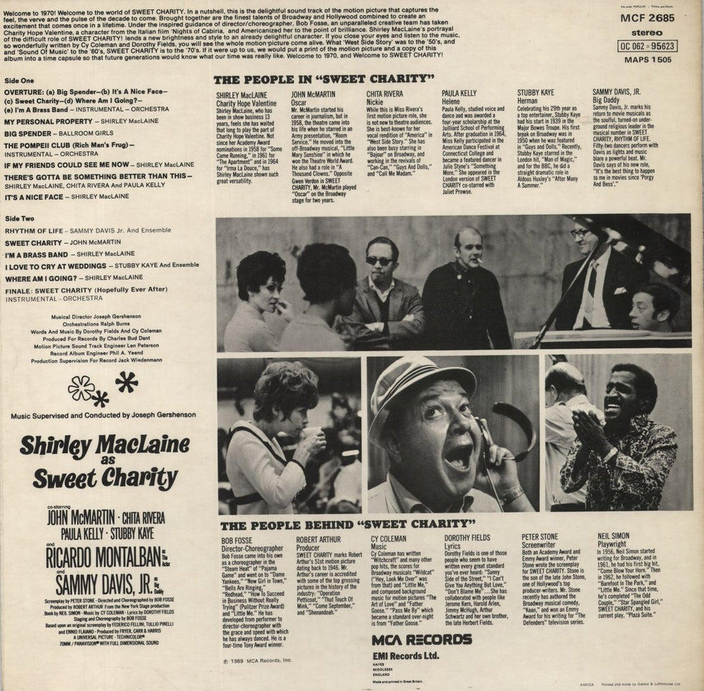 Original Soundtrack Sweet Charity UK vinyl LP album (LP record)