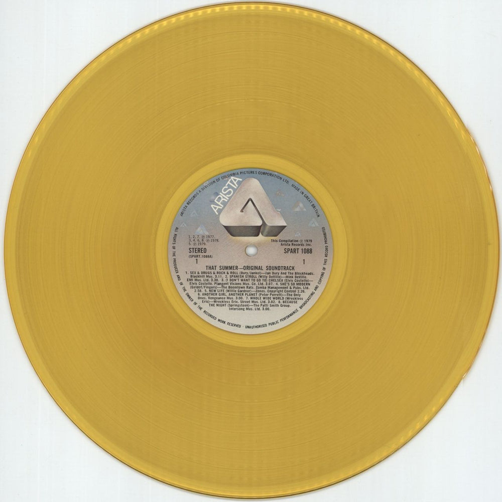Original Soundtrack That Summer! - Yellow Vinyl UK vinyl LP album (LP record) OSTLPTH339494
