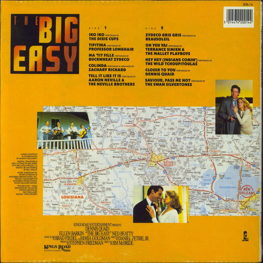 Original Soundtrack The Big Easy - Shrink US vinyl LP album (LP record) 5014474200144