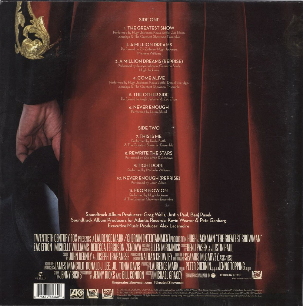 Original Soundtrack The Greatest Showman UK vinyl LP album (LP record)