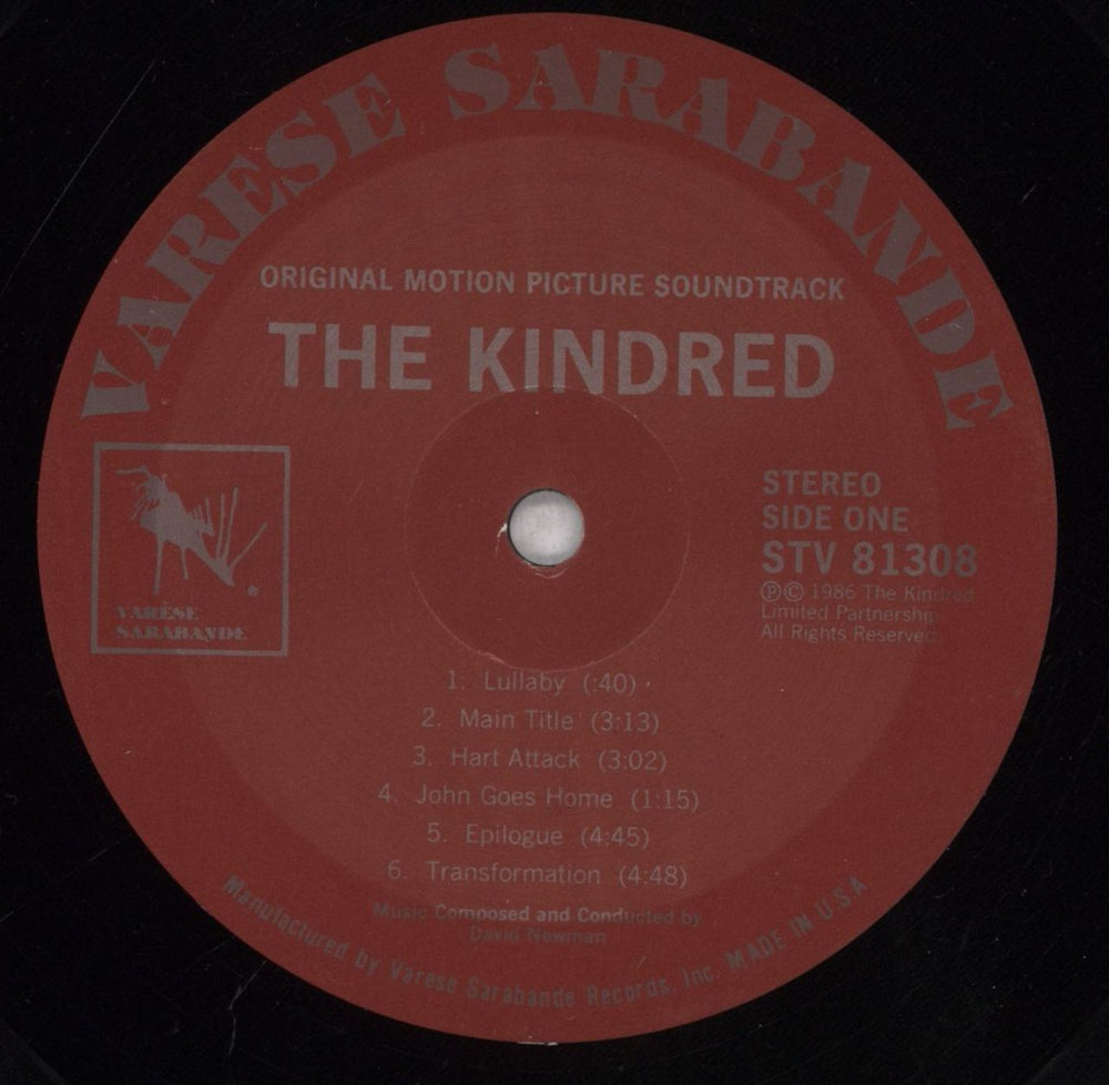 Original Soundtrack The Kindred US vinyl LP album (LP record) OSTLPTH838847