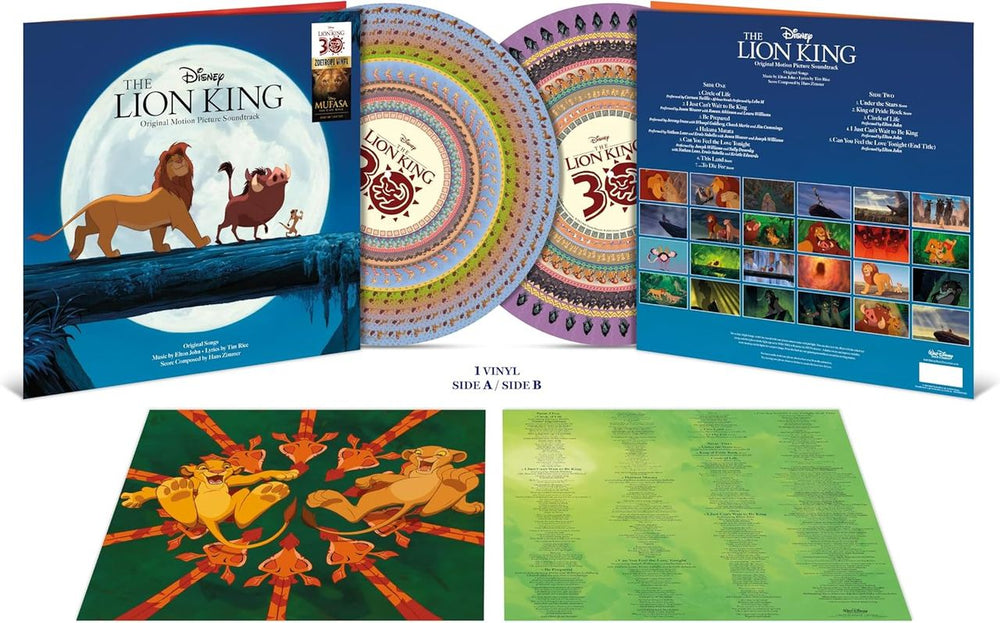 Original Soundtrack The Lion King - Zoetrope Animated Picture Disc - Sealed UK picture disc LP (vinyl picture disc album)