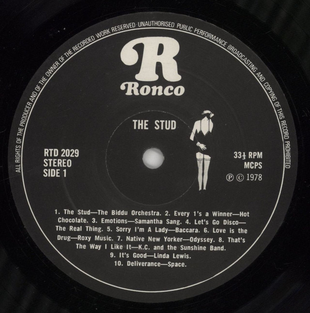 Original Soundtrack The Stud UK vinyl LP album (LP record) OSTLPTH556961