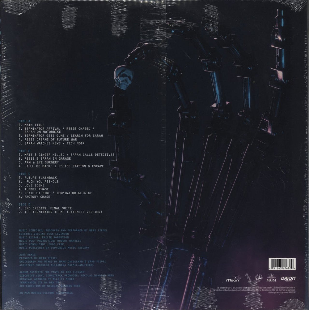 Original Soundtrack The Terminator - Marble Vinyl - Sealed US 2-LP vinyl record set (Double LP Album) 731383674709