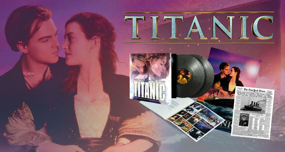 Original Soundtrack Titanic - Silver & Black Marbled Vinyl 180 Gram UK 2-LP vinyl record set (Double LP Album) 8719262029484