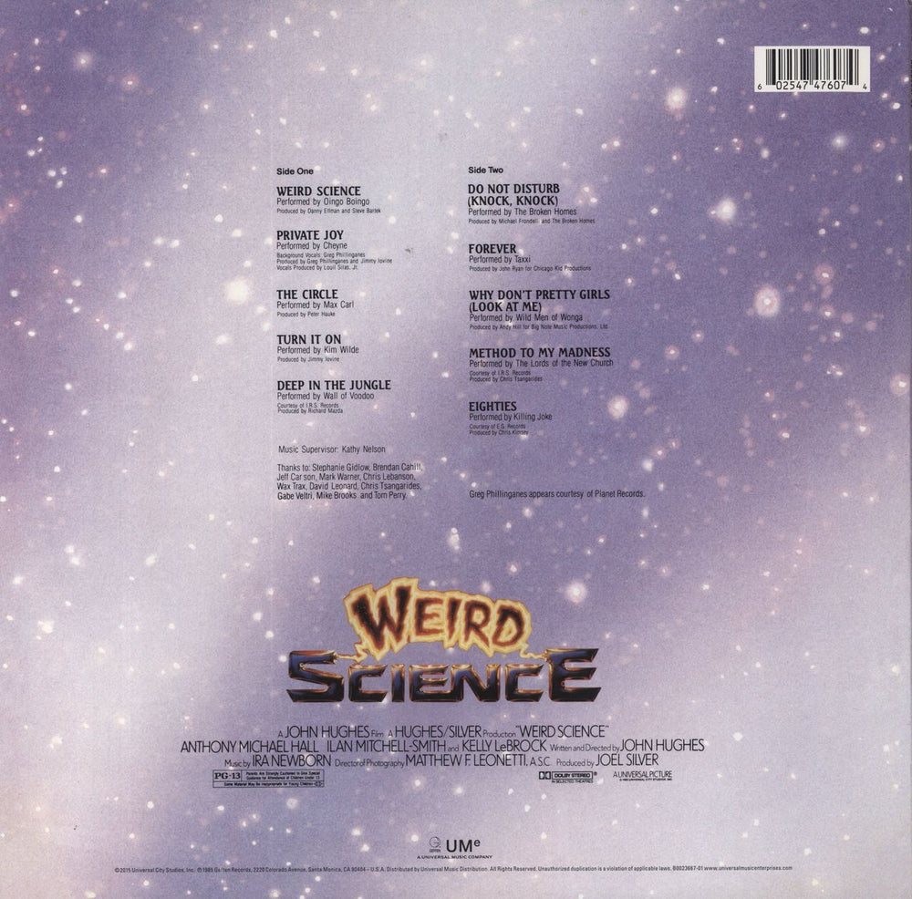 Original Soundtrack Weird Science US vinyl LP album (LP record) 602547476074