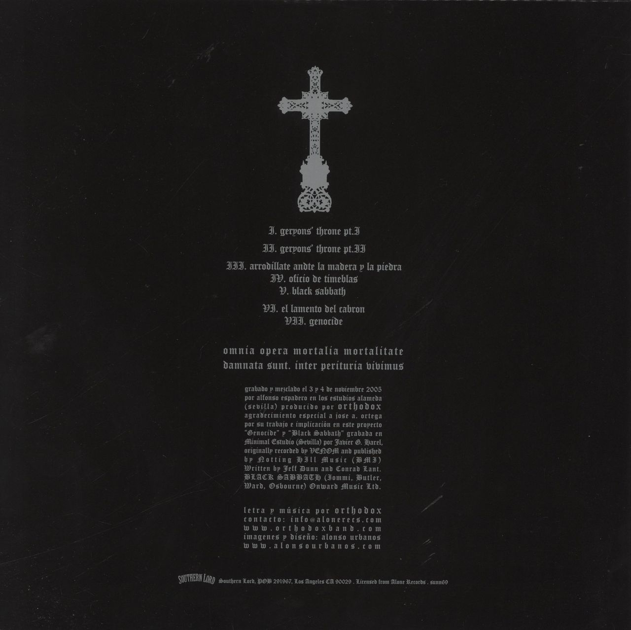 Orthodox Gran Poder US 2-LP vinyl record set (Double LP Album)