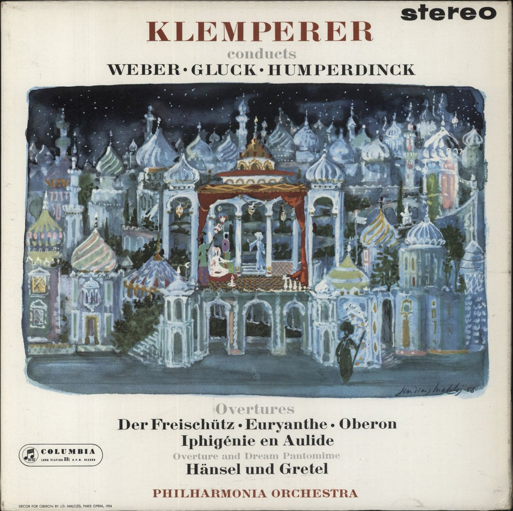 Otto Klemperer Klemperer Conducts Weber, Gluck Overtures - 1st UK vinyl LP album (LP record) SAX2417