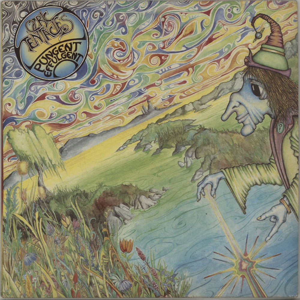 Ozric Tentacles Pungent Effulgent - 1st UK vinyl LP album (LP record) DMLP1017