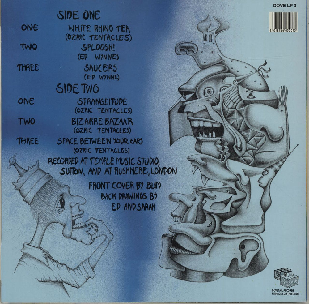 Ozric Tentacles Strangeitude + Merchandise Insert UK vinyl LP album (LP record) OZRLPST687226