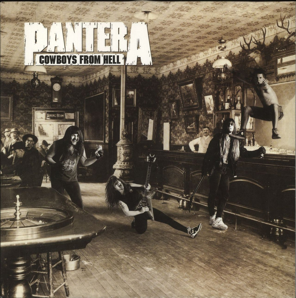 Pantera Cowboys From Hell - White & Whiskey Brown Marbled Vinyl US vinyl LP album (LP record) 081227953683-1