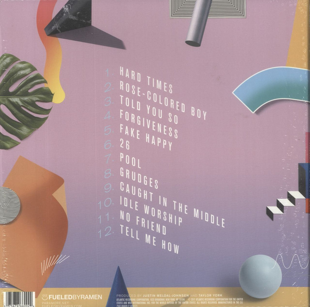 Paramore After Laughter - Black & White Marbled Vinyl - Shrink UK vinyl LP album (LP record) 075678660924