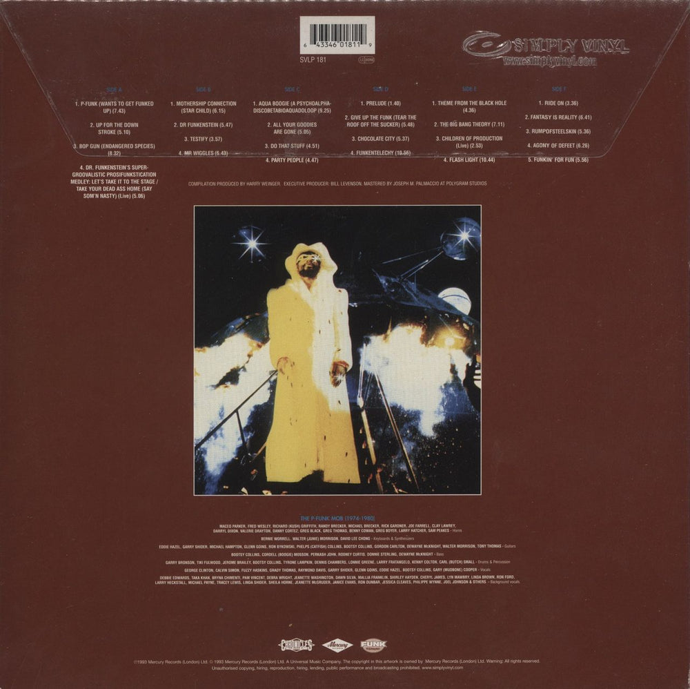 Parliament Tear The Roof Off 1974-1980 - 180 Gram Vinyl UK 3-LP vinyl record set (Triple LP Album) 643346018119