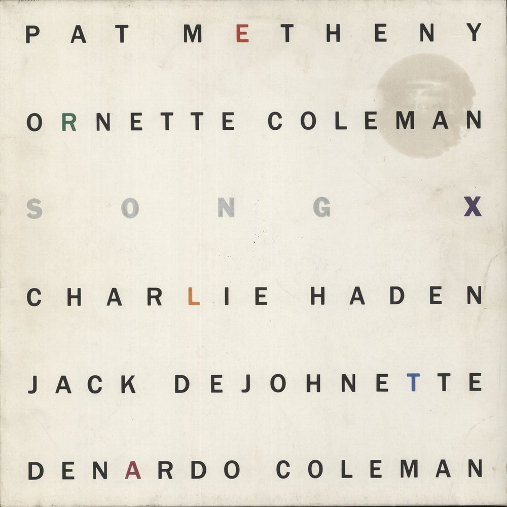Pat Metheny Song X German vinyl LP album (LP record) 924096-1
