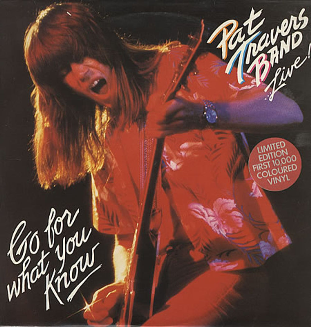 Pat Travers Go For What You Know - Red Vinyl UK vinyl LP album (LP record) POLS1011