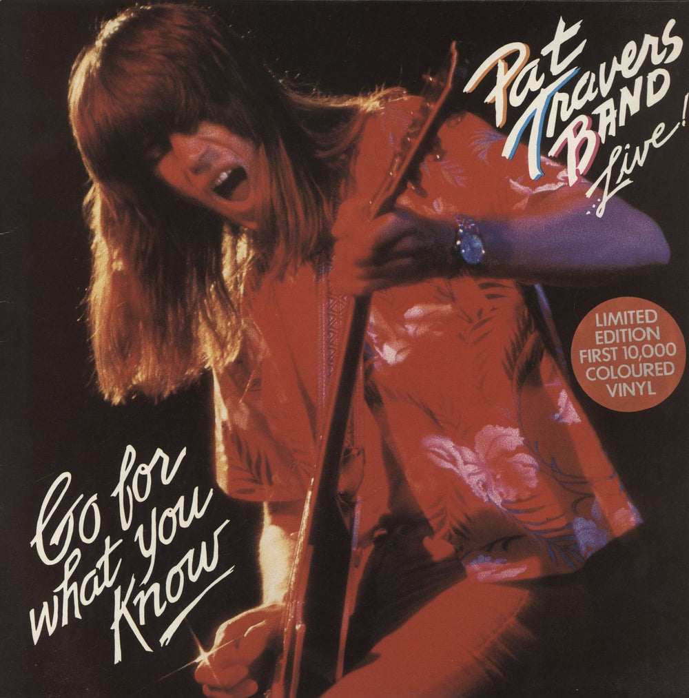 Pat Travers Go For What You Know - Red Vinyl UK vinyl LP album (LP record) POLS1011