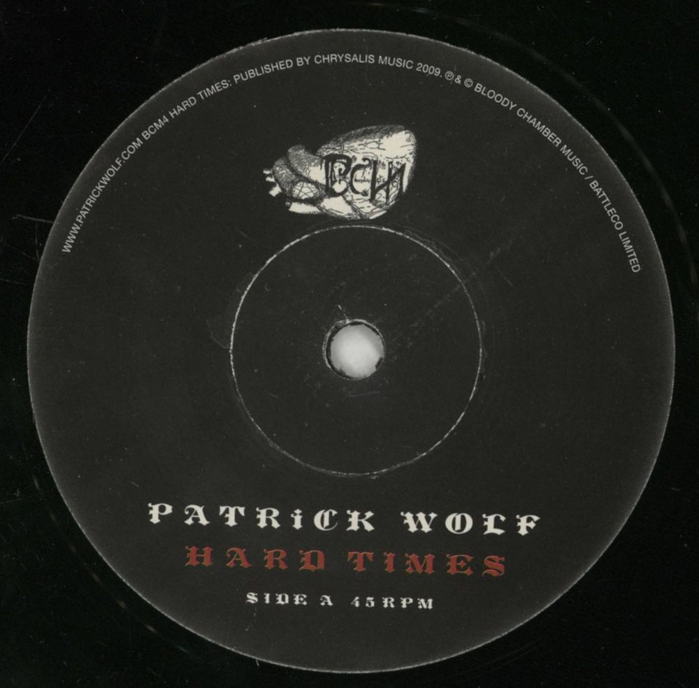 Patrick Wolf Hard Times Swiss 7" vinyl single (7 inch record / 45) PWF07HA872384