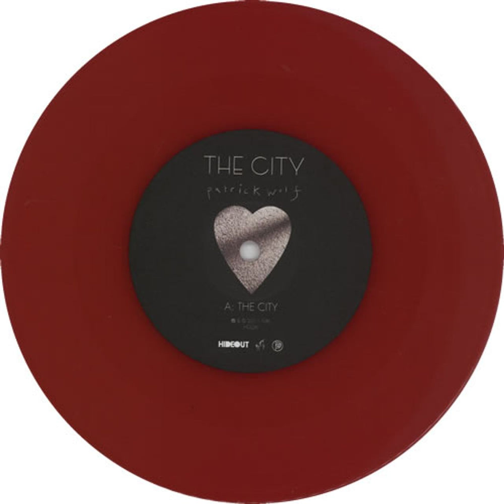 Patrick Wolf The City - Red vinyl UK 7" vinyl single (7 inch record / 45) PWF07TH629161