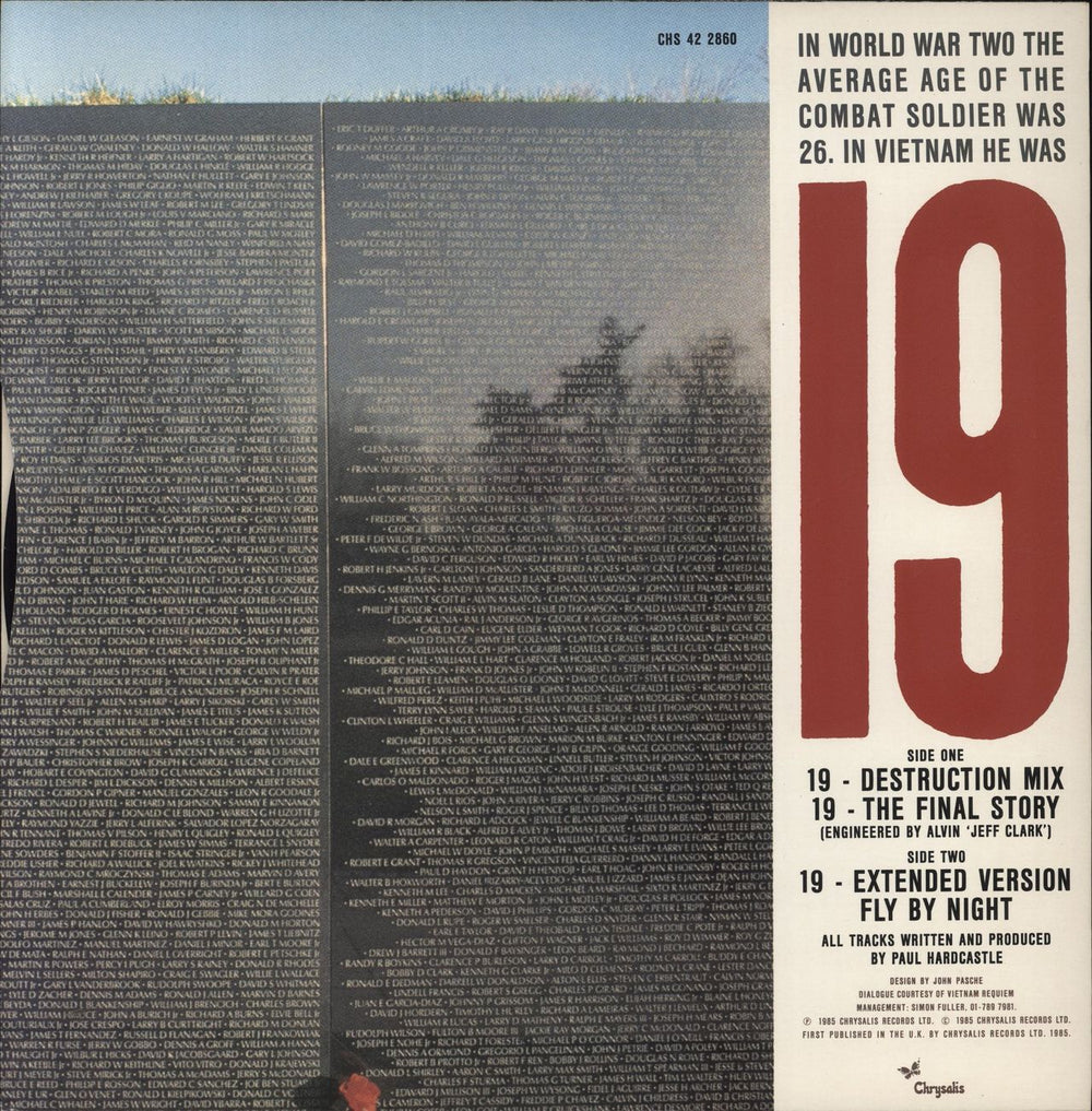 Paul Hardcastle Nineteen UK 12" vinyl single (12 inch record / Maxi-single)