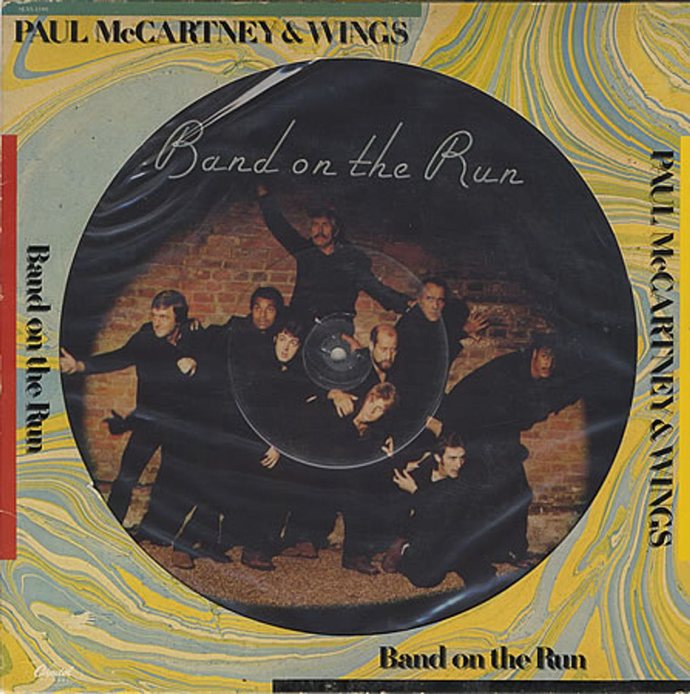 Paul McCartney and Wings Band On The Run US picture disc LP (vinyl picture disc album) SEAX-11901