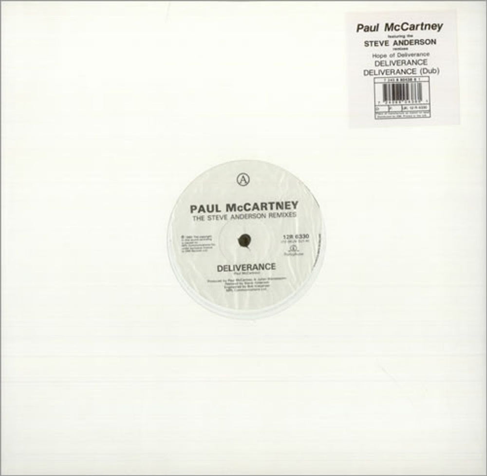 Paul McCartney and Wings Deliverance (The Steve Anderson Remixes) UK 12" vinyl single (12 inch record / Maxi-single) 12R6330