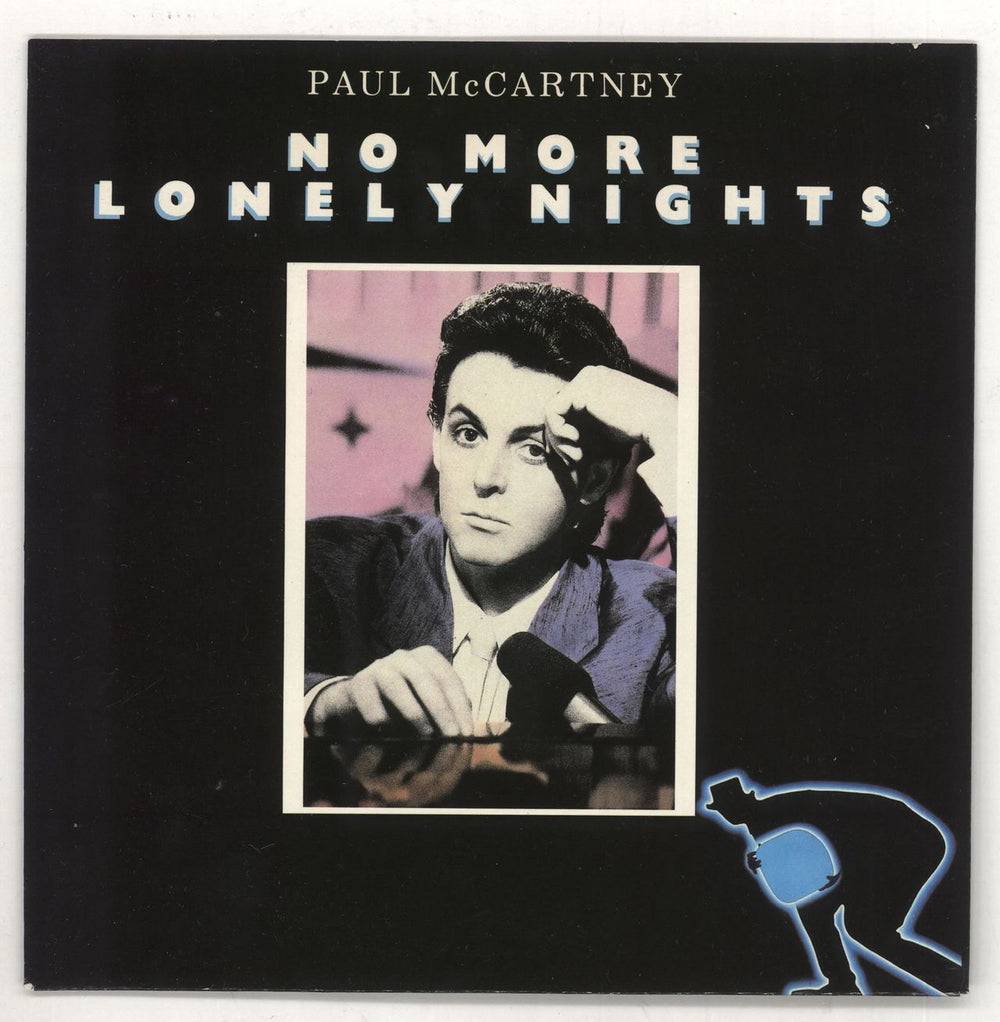 Paul McCartney and Wings No More Lonely Nights - Mis-spelt - P/S UK 7" vinyl single (7 inch record / 45) R6080