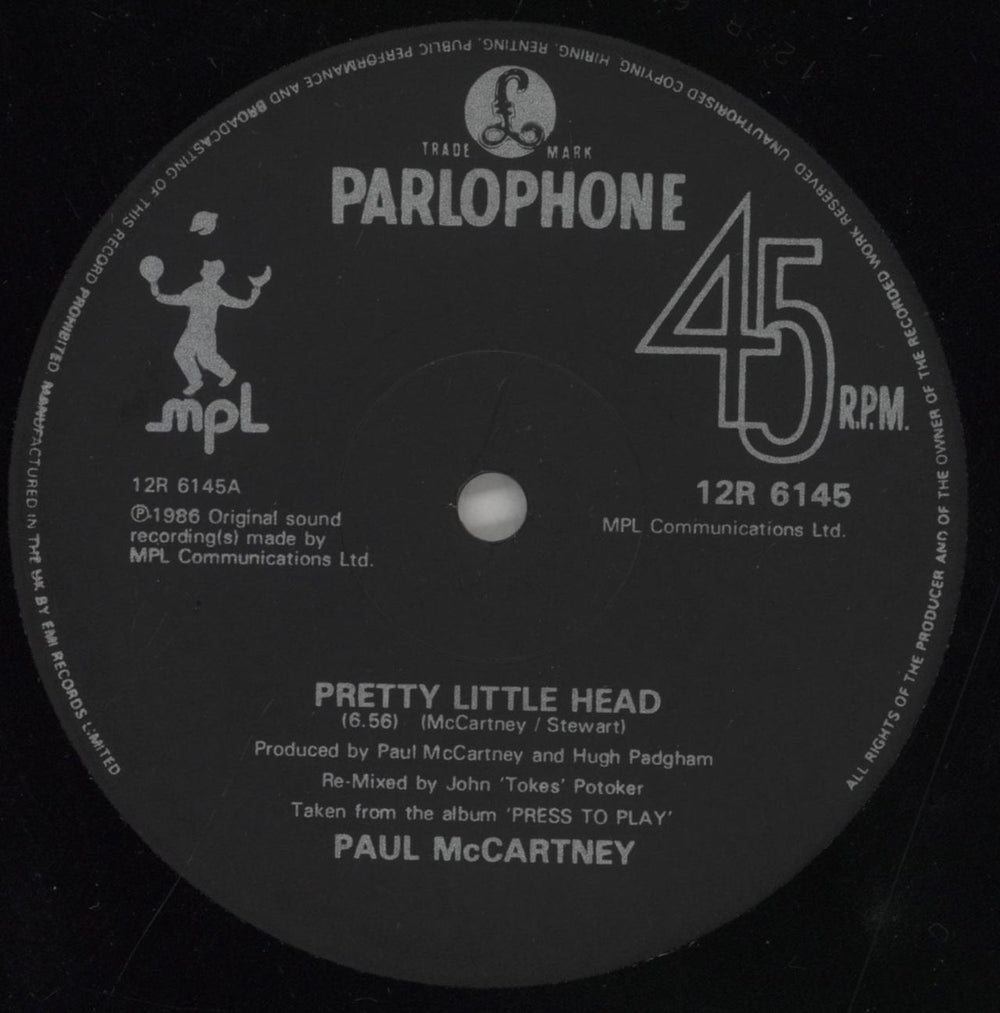 Paul McCartney and Wings Pretty Little Head - EX UK 12" vinyl single (12 inch record / Maxi-single) MCC12PR25903