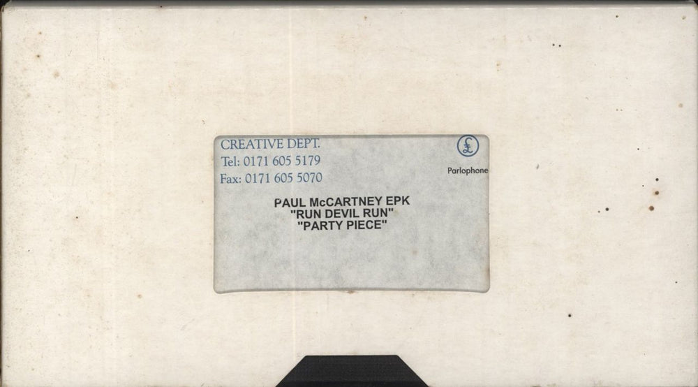 Paul McCartney and Wings Run Devil Run - EPK, Cassette & CD-R + PR UK Promo media press kit MCCKIRU863479