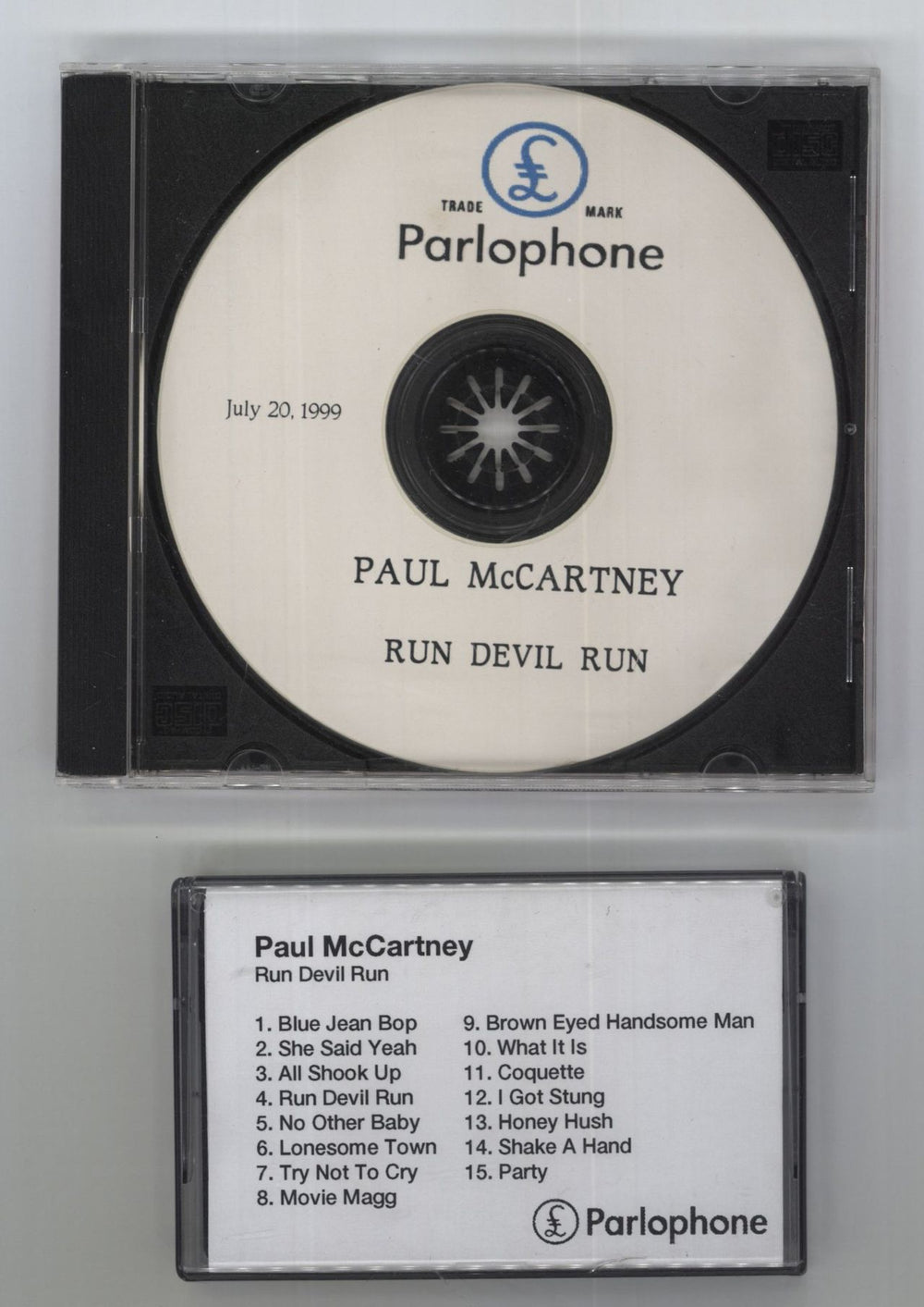 Paul McCartney and Wings Run Devil Run - EPK, Cassette & CD-R + PR UK Promo media press kit PROMO VIDEO