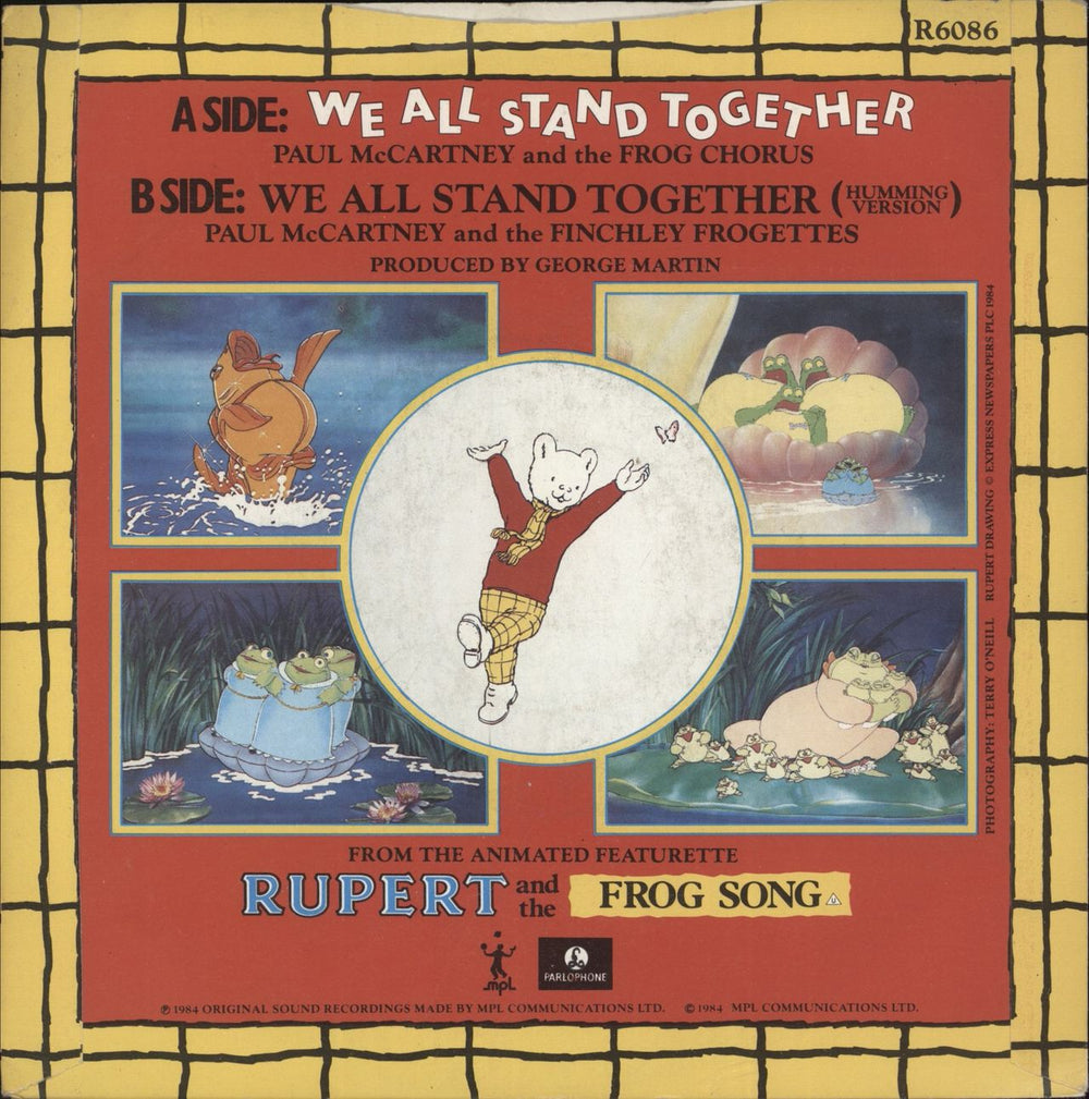 Paul McCartney and Wings We All Stand Together UK 7" vinyl single (7 inch record / 45)