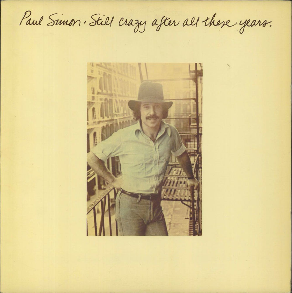 Paul Simon Still Crazy After All These Years UK vinyl LP album (LP record) CBS86001