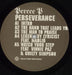 Percee P Perseverance US 2-LP vinyl record set (Double LP Album) 8EX2LPE856535