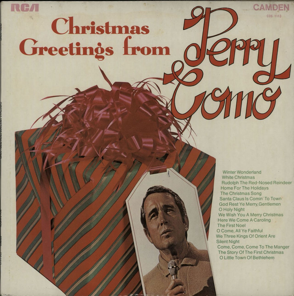 Perry Como Christmas Greetings From Perry Como UK vinyl LP album (LP record) CDS1113