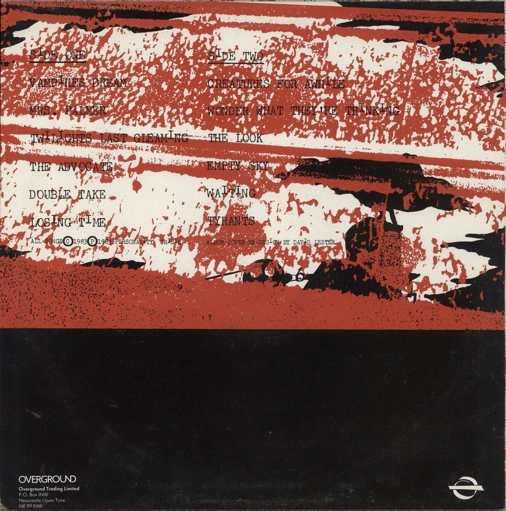 Personality Crisis Creatures For Awhile - Red Vinyl UK vinyl LP album (LP record)