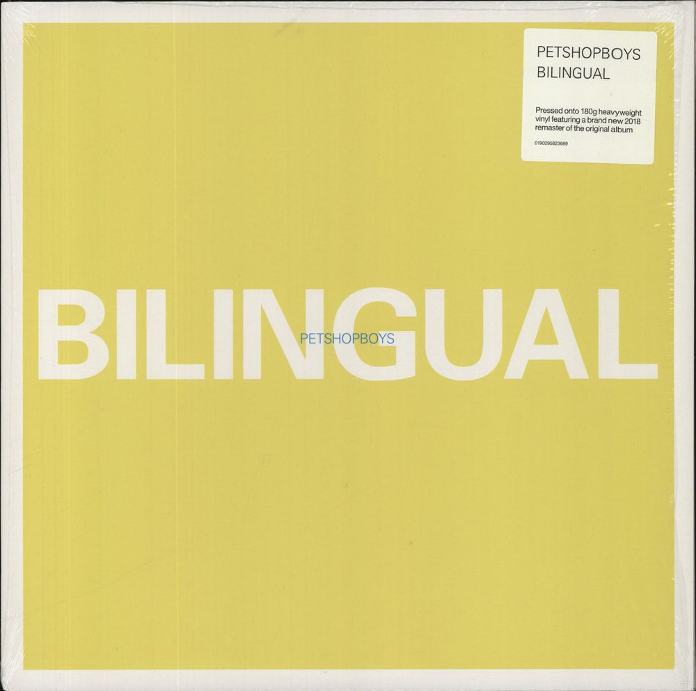 Pet Shop Boys Bilingual UK vinyl LP album (LP record) 0190295823689