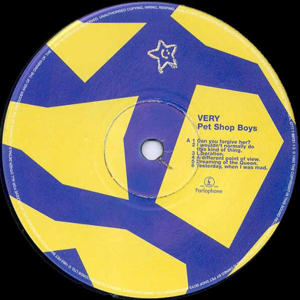 Pet Shop Boys Very UK Vinyl LP — RareVinyl.com