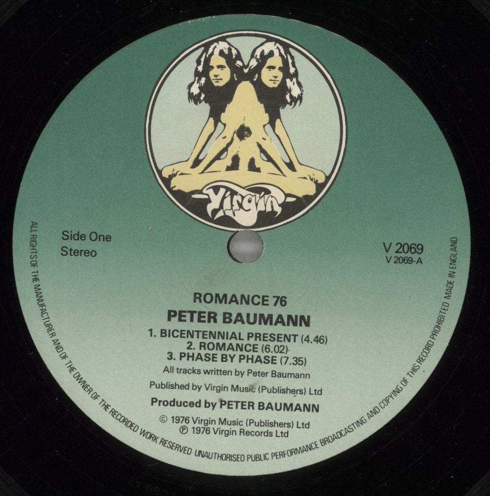 Peter Baumann Romance 76 UK vinyl LP album (LP record) BMNLPRO660936
