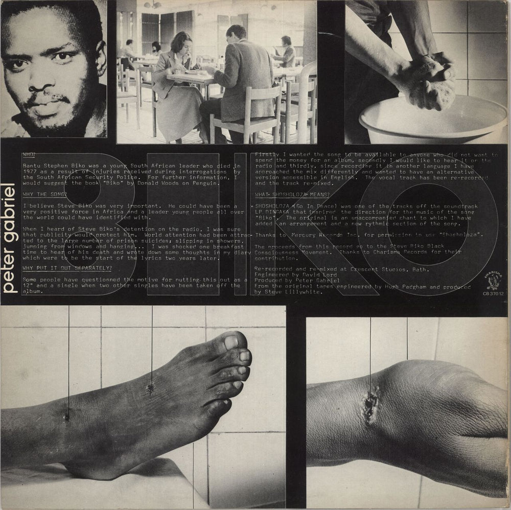 Peter Gabriel Biko UK 12" vinyl single (12 inch record / Maxi-single) GAB12BI42797