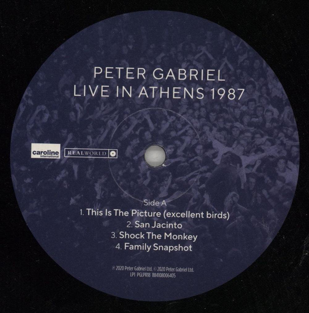Peter Gabriel Live In Athens 1987: Half Speed Mastered - 180gm Vinyl UK 2-LP vinyl record set (Double LP Album) GAB2LLI869303