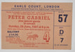 Peter Gabriel So + Ticket Stub UK tour programme GABTRSO143359