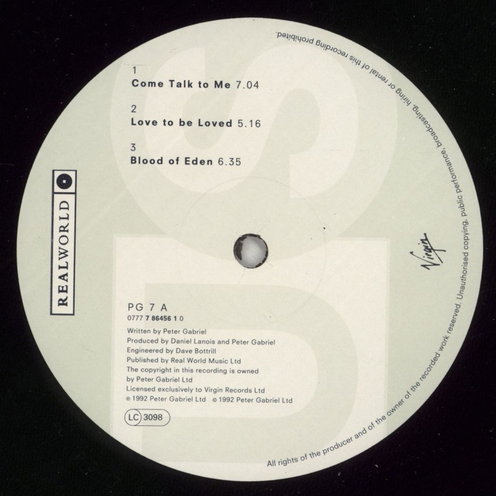 Peter Gabriel Us + Brit Awards Winner Sticker UK 2-LP vinyl record set (Double LP Album) GAB2LUS868320