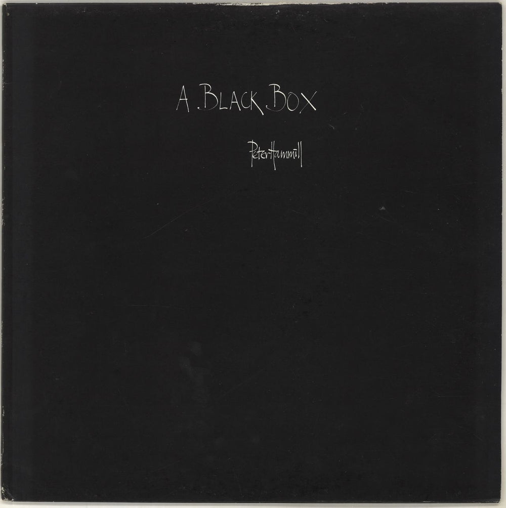 Peter Hammill A Black Box UK vinyl LP album (LP record) PHS1