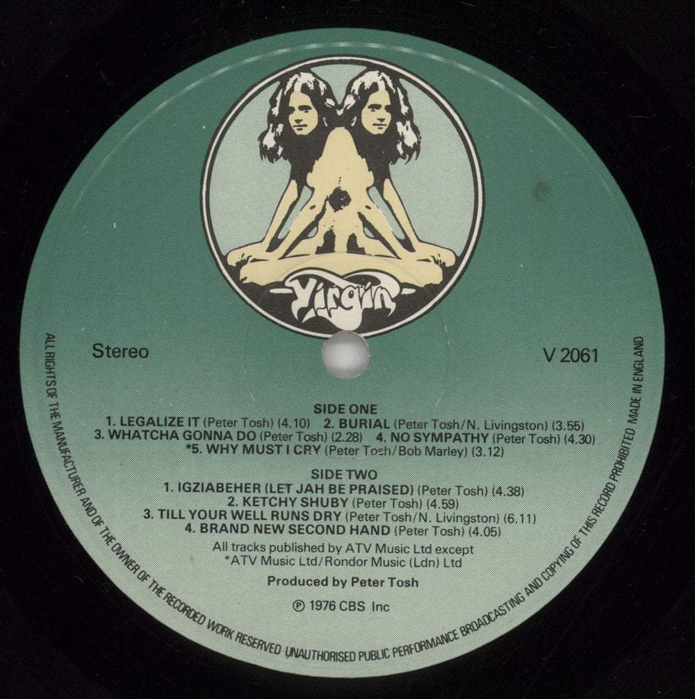 Peter Tosh Legalize It - 1st UK vinyl LP album (LP record) TOSLPLE582594