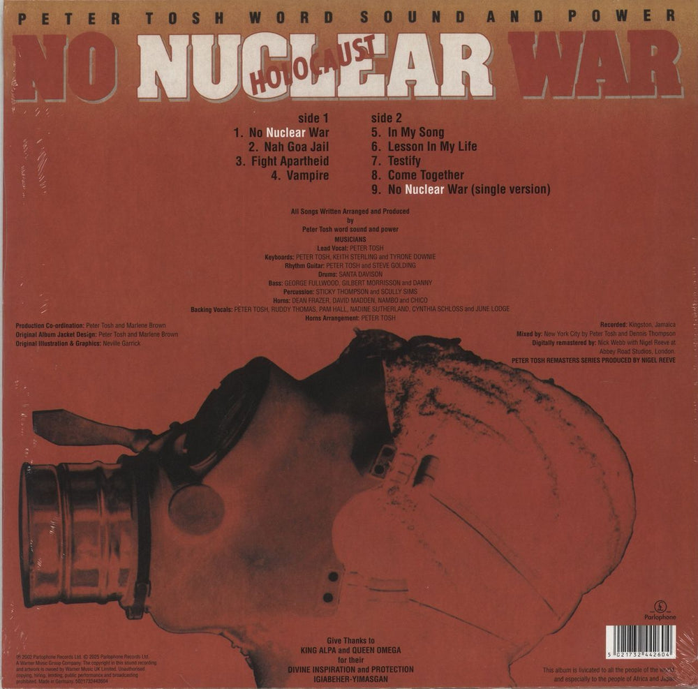 Peter Tosh No Nuclear War - Recycled Yellow - Sealed UK vinyl LP album (LP record) TOSLPNO859178