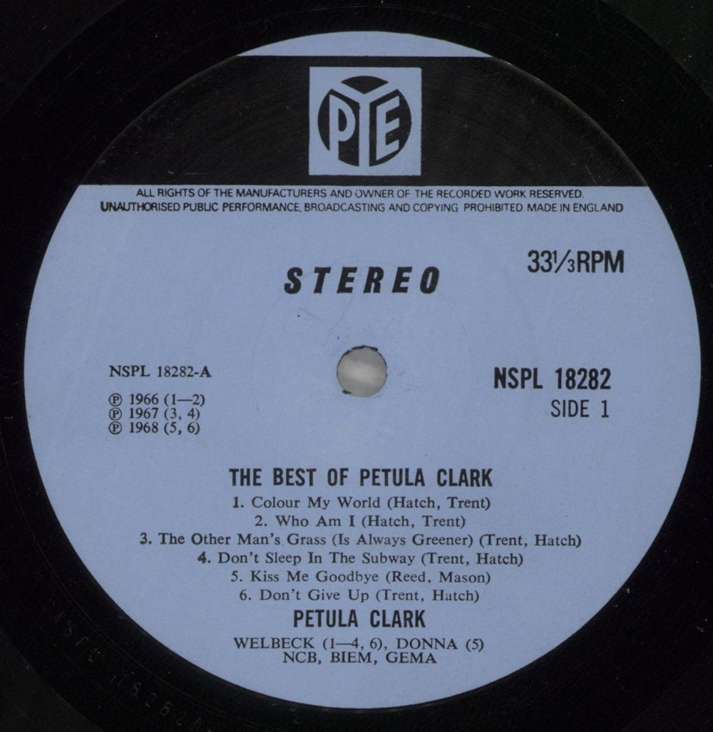 Petula Clark The Best Of Petula Clark UK vinyl LP album (LP record) PTCLPTH564516