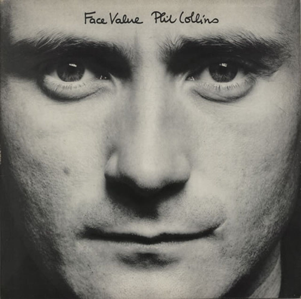 Phil Collins Face Value - Textured sleeve UK vinyl LP album (LP record) V2185