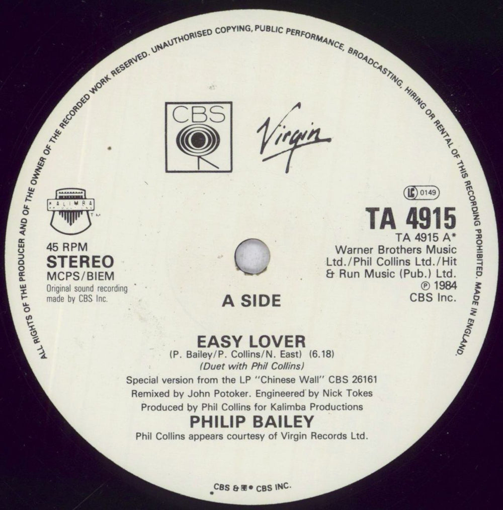 Philip Bailey Easy Lover - Shrink UK 12" vinyl single (12 inch record / Maxi-single) PLB12EA838546