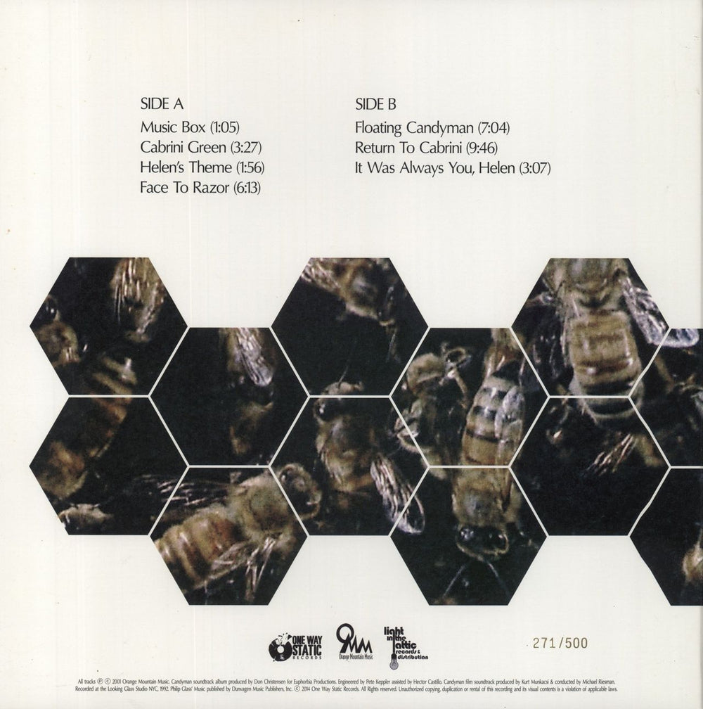 Philip Glass Candyman - Silver Vinyl US vinyl LP album (LP record)